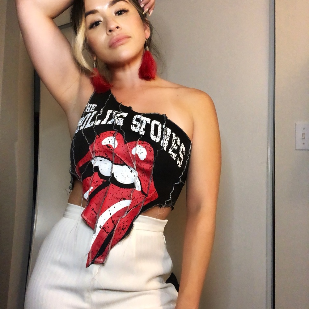 Reworked Rolling Stones band tee